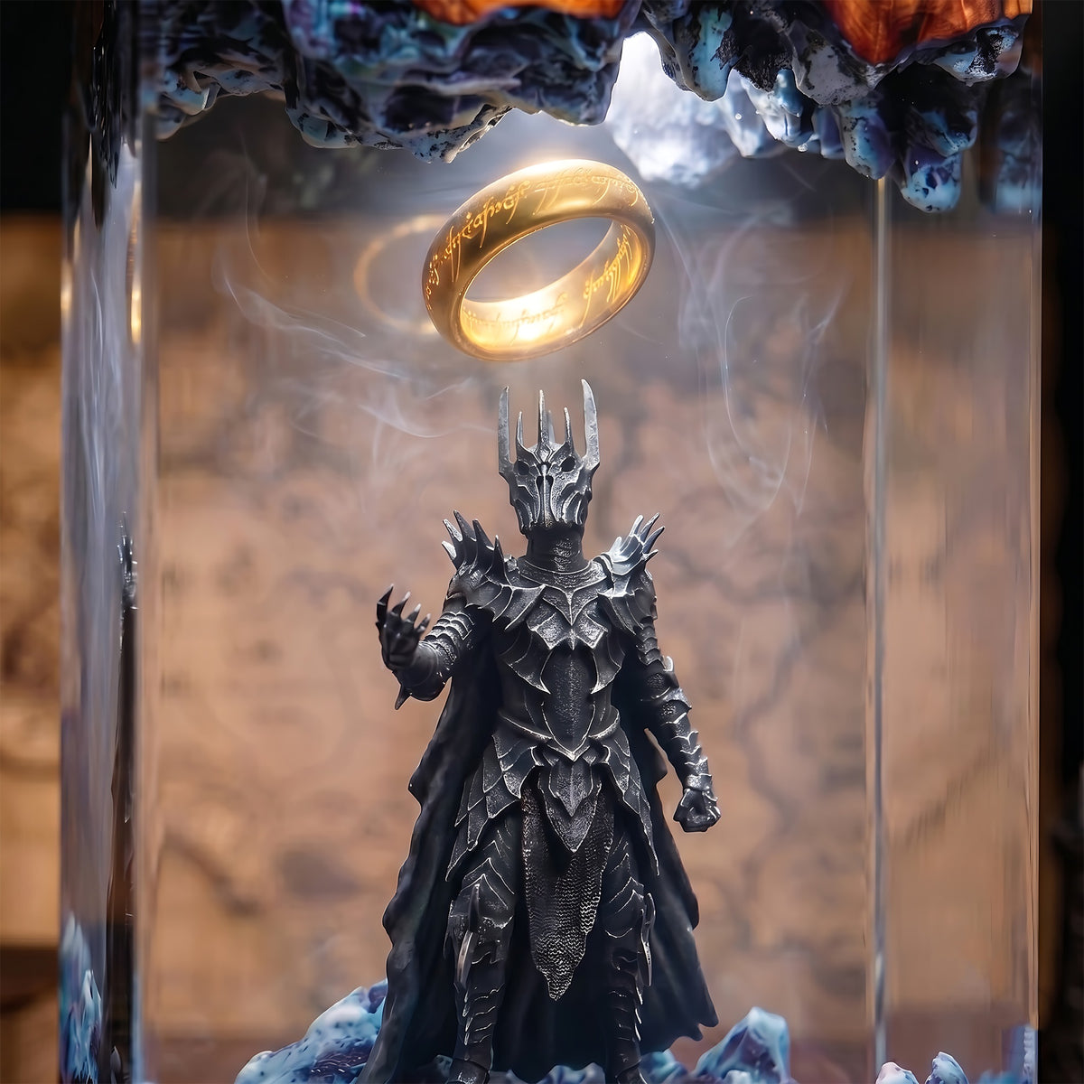 Sauron One Ring Resin Lamp – Lord of the Rings Dark Lord Epoxy Diorama Night Light
